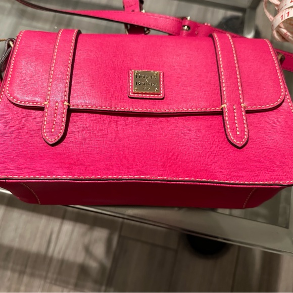 Dooney and Bourke Small Fuchsia Flap bag - Picture 14 of 15
